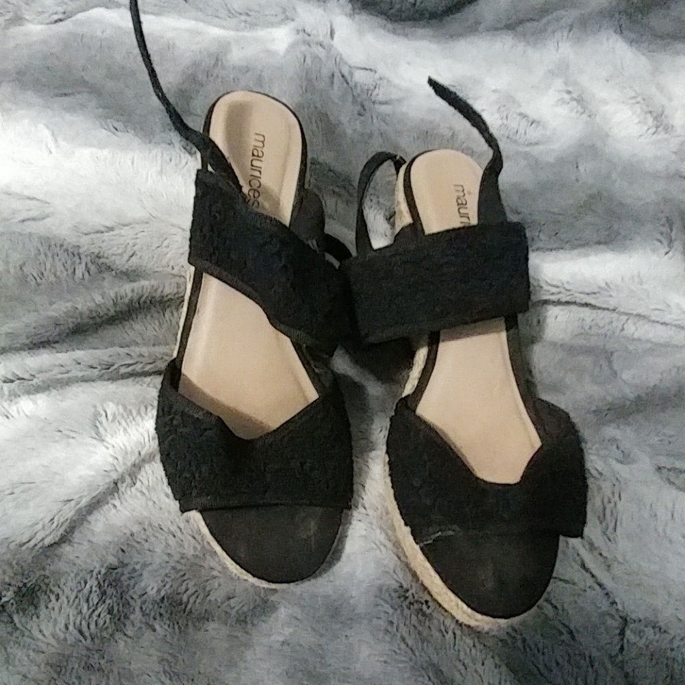 Maurices Black Wedges